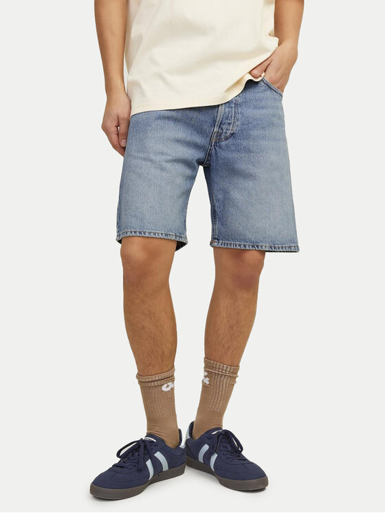 Jack&Jones Jack&Jones Jeans kratke hlače Chris Cooper 12252858 Modra Relaxed Fit