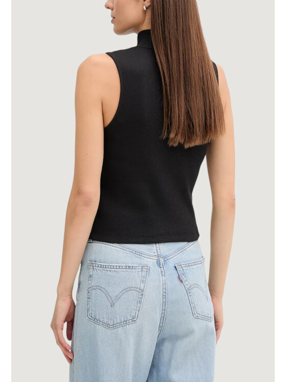 Calvin Klein Jeans Calvin Klein Jeans T-shirt A- WOVEN LABEL SL QZ Nero Casual Fit