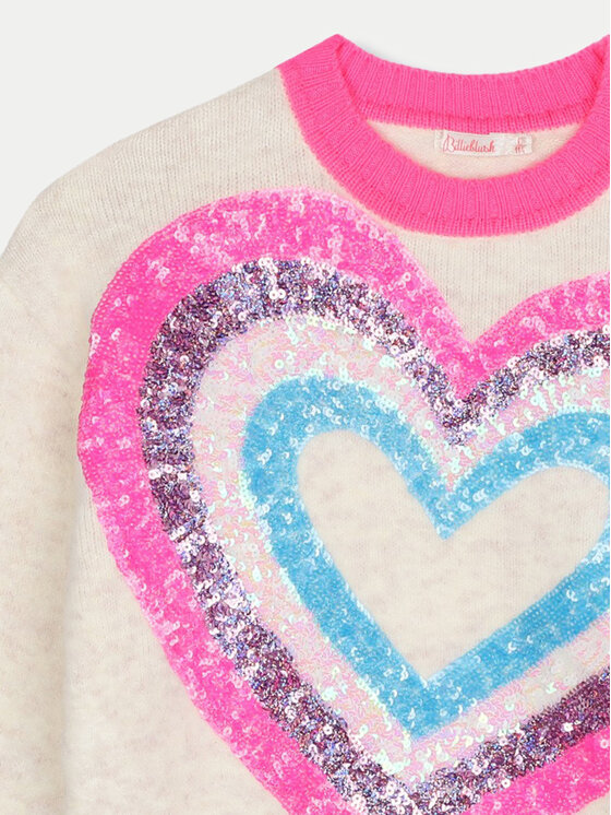 Billieblush Billieblush Megztinis U20460 Écru Regular Fit