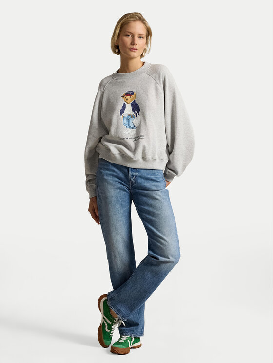 Polo Ralph Lauren Polo Ralph Lauren Bluză 211A96185001 Gri Relaxed Fit