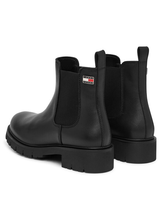 Tommy Jeans Tommy Jeans Sztyblety Tjw Cleated Chelsea Boots EN0EN03105 Czarny