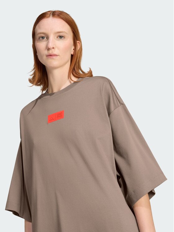 adidas adidas T-Shirt 163159 Brązowy Loose Fit