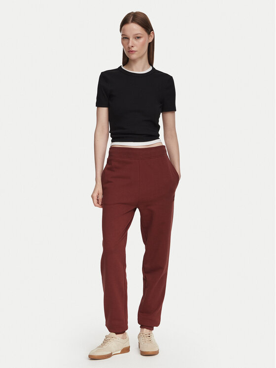 HUGO HUGO Sportinės kelnės Nelfinia 50522417 Vyšninė Regular Fit