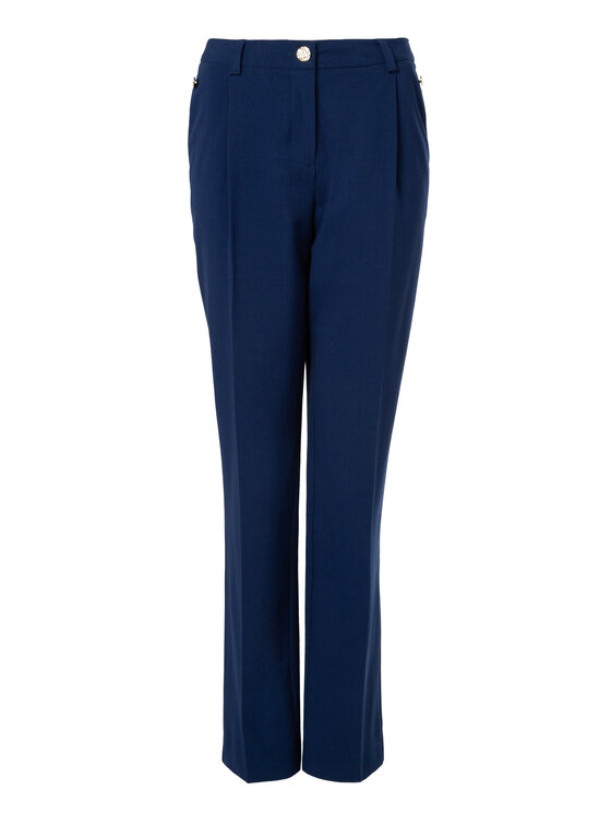 QUIOSQUE QUIOSQUE Dámske nohavice 3TP007 Tmavomodrá Regular Fit