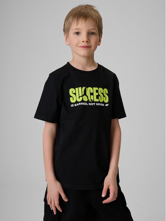 4F 4F T-Shirt PLAY SEASON Czarny Regular Fit