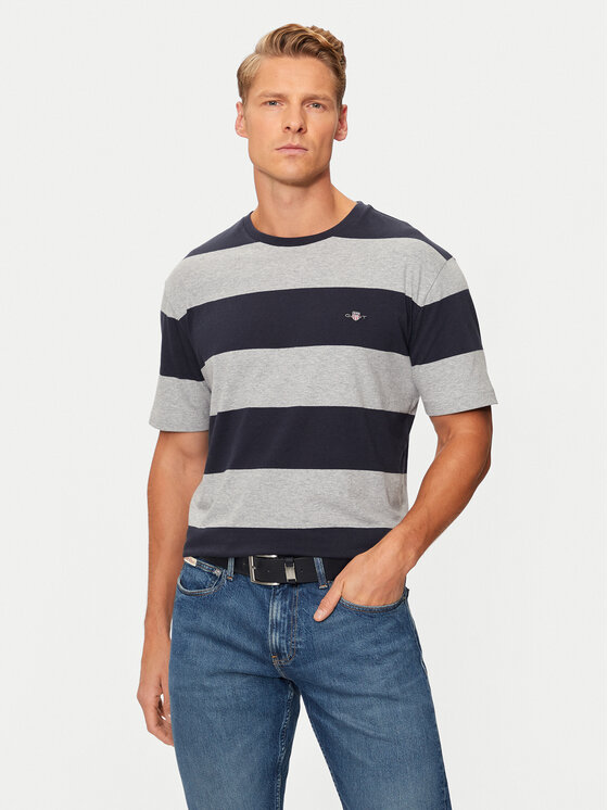 Gant Tricou 2003203 Gri Regular Fit