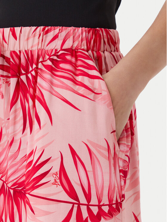 Liu Jo Beachwear Liu Jo Beachwear Szorty materiałowe VA5126 T2961 Różowy Relaxed Fit
