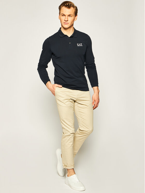 Polo 8NPF05 PJM5Z 1578 Blu scuro Regular Fit