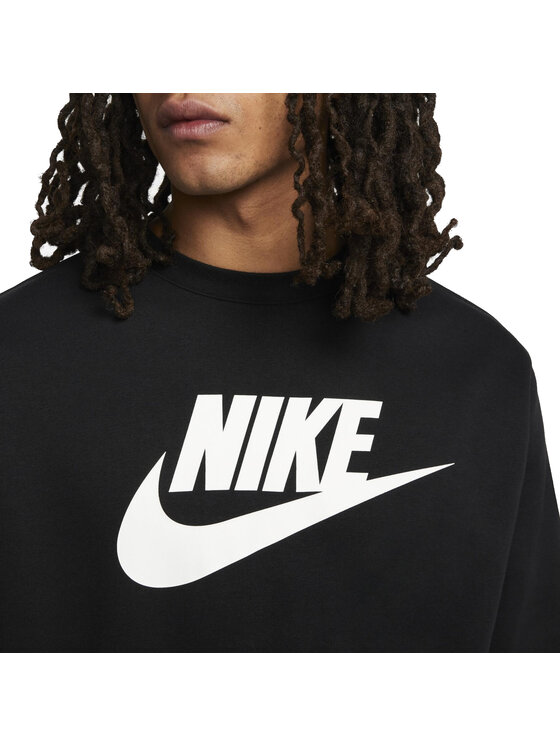 Nike Nike Felpa Sportswear Club Fleece Nero Regular Fit