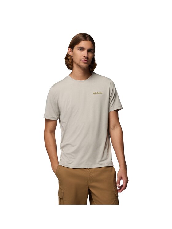 Columbia Columbia T-Shirt 216508 Beżowy Regular Fit