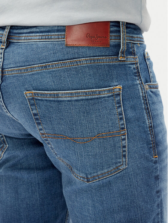 Pepe Jeans Pepe Jeans Džínové šortky Cash PM801081 Modrá Straight Fit