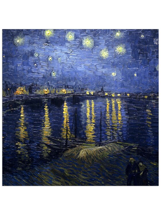 Artopweb Artopweb Dekoracja ścienna Starry Night Over the Rhone Kolorowy