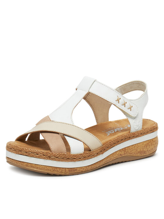 Rieker Rieker Sandalen V0919-80 Weiß