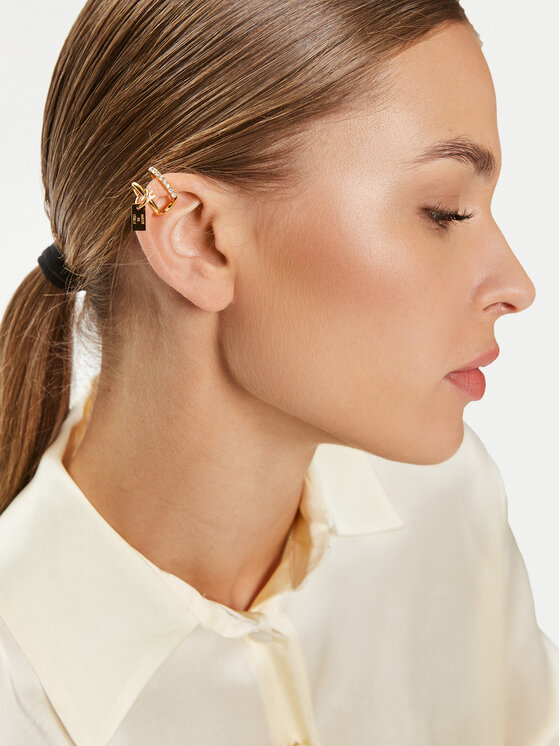 Elisabetta Franchi Elisabetta Franchi Naušnica na klipsu OR-03A-46E2-V160 Zlatna