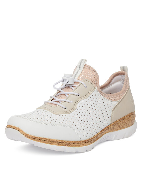 Rieker Rieker Sneakersy N4286-80 Biela