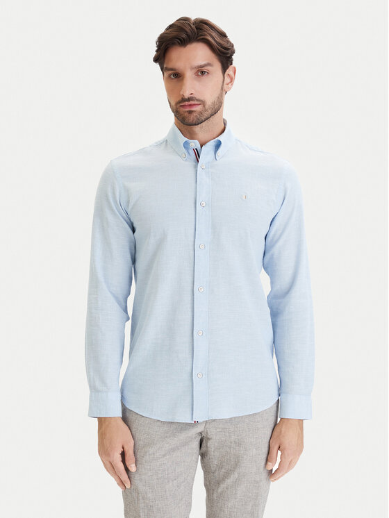 Jack & Jones Cămașă Blusummer 12293269 Albastru celest Regular Fit