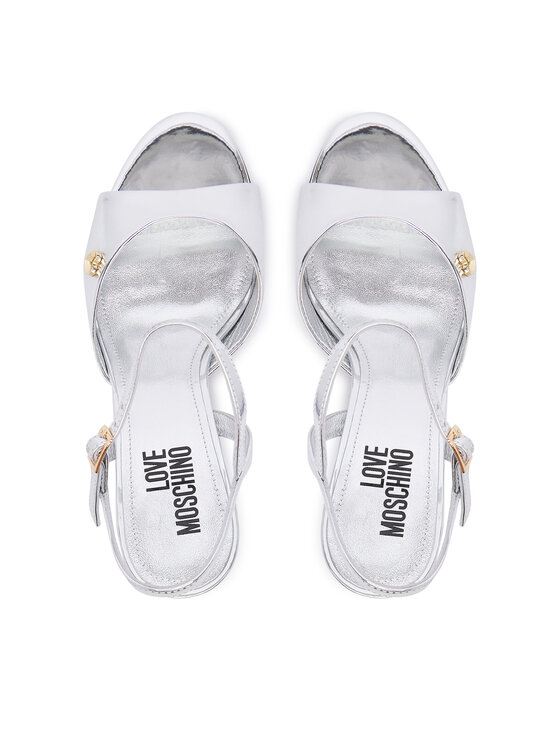 LOVE MOSCHINO LOVE MOSCHINO Sandály JA16107G0OJE090B Stříbrná