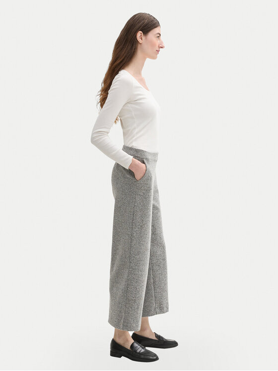 Tom Tailor Tom Tailor Kalhoty culottes 1044270 Šedá Relaxed Fit