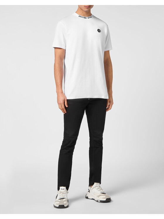 PHILIPP PLEIN PHILIPP PLEIN T-Shirt 15709 Biały Regular Fit