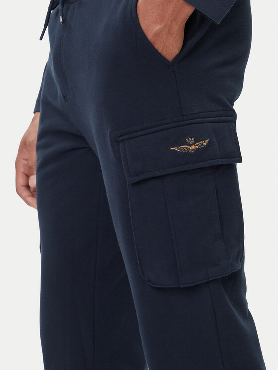 Aeronautica Militare Aeronautica Militare Spodnie dresowe 252PF1010UF00662 Granatowy Regular Fit