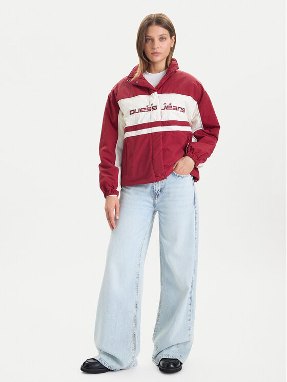 Guess Jeans Guess Jeans Kurtka przejściowa W5BL11 WGYL2 Czerwony Regular Fit