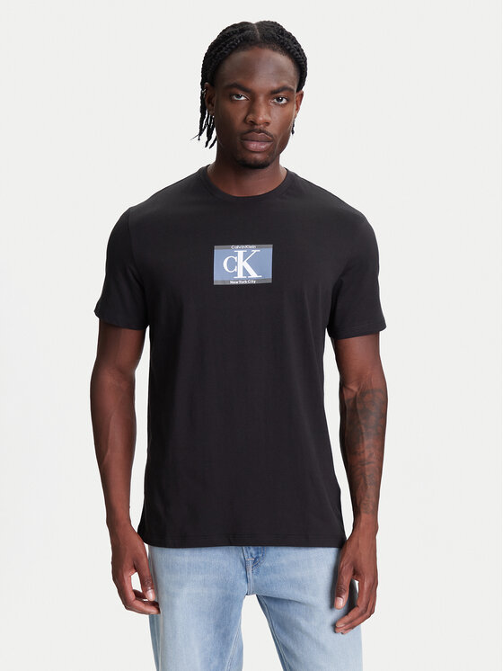Calvin Klein Calvin Klein T-Shirt Box Tape Graphic LV04RC854G Černá Regular Fit