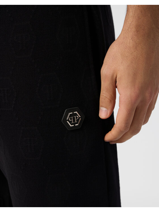 PHILIPP PLEIN PHILIPP PLEIN Teplákové kalhoty 31121 Černá Jogger Fit