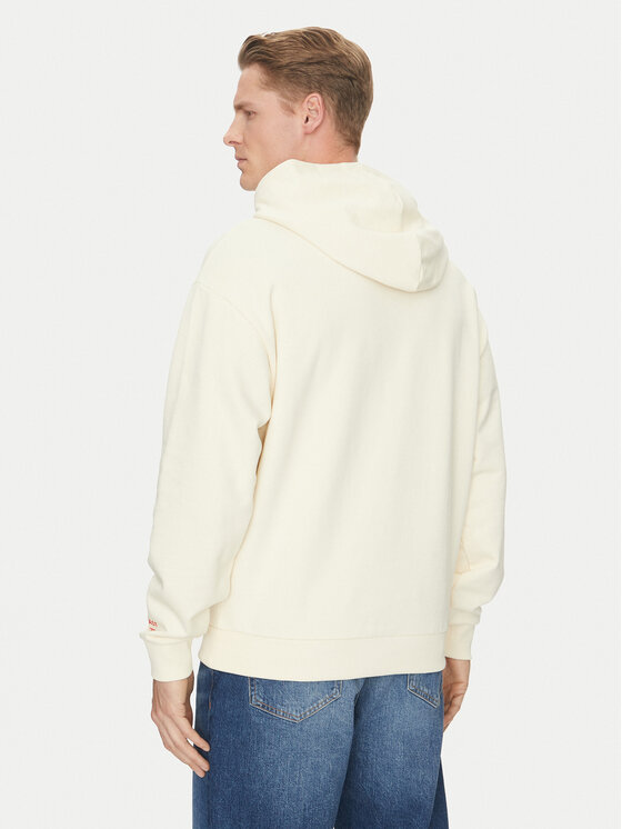 HUGO HUGO Felpa 50535344 Écru Regular Fit