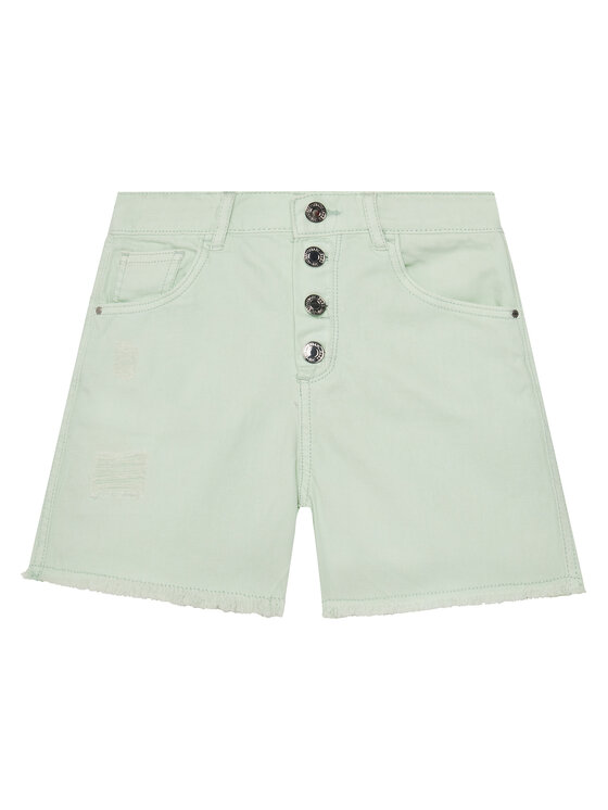 Guess Guess Šortky z materiálu J5GD29 WH6L0 Zelená Regular Fit