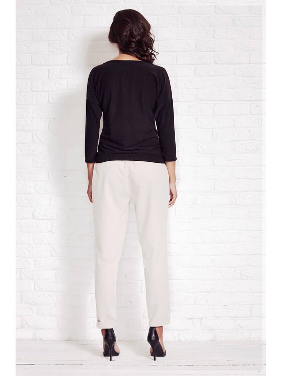 Awama Awama Sveter A081 Bordová Basic Fit