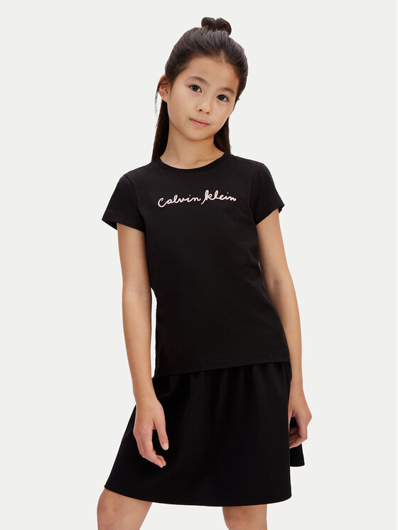 Calvin Klein Jeans Calvin Klein Jeans Marškinėliai LVCKSJA17G Juoda Regular Fit