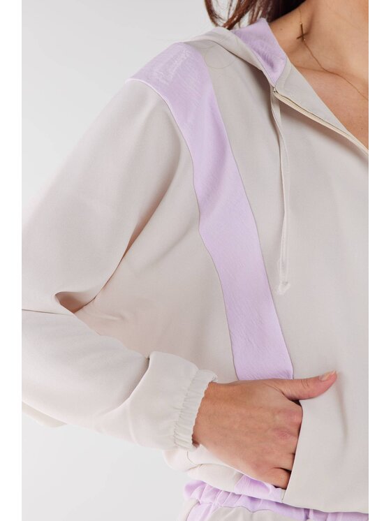 Awama Awama Bluza A495 Beżowy Basic Fit