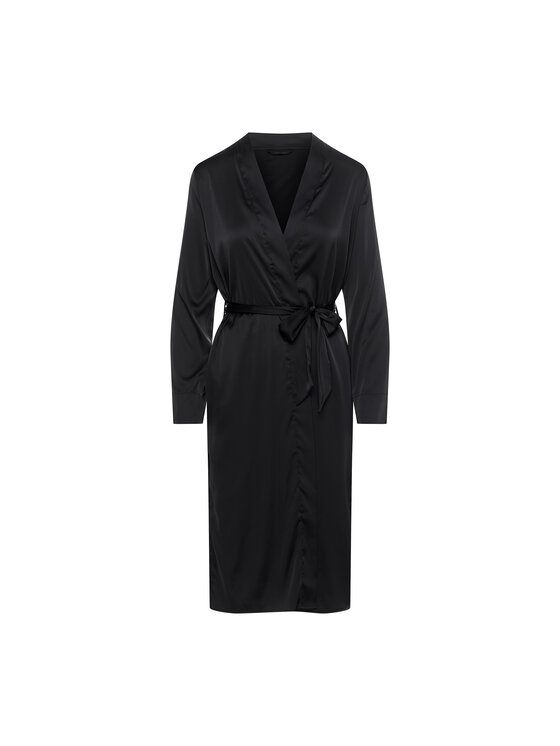 Esotiq Esotiq Szlafrok 41156 Czarny Regular Fit