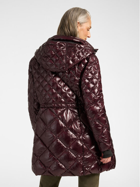 Elena Mirò Elena Mirò Kurtka puchowa F805P000225N039 Bordowy Regular Fit