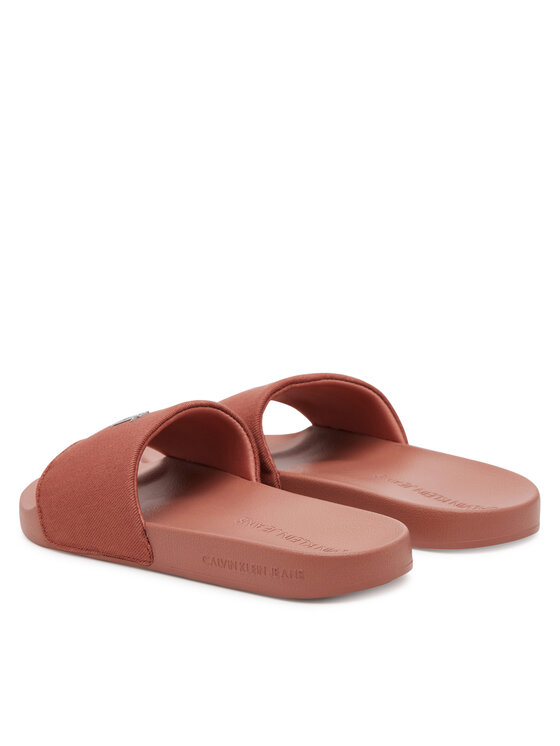 Calvin Klein Jeans Calvin Klein Jeans Pantoletten Slide Monogram Hardware YW0YW01713 Korallenfarben