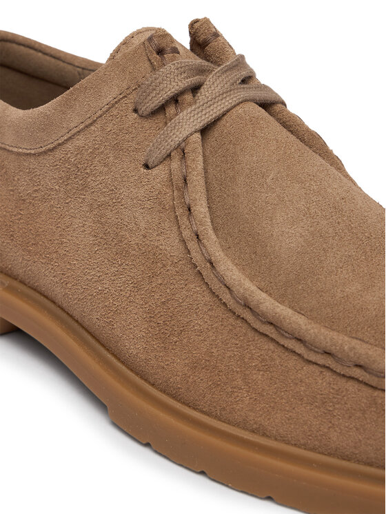 Tommy Hilfiger Tommy Hilfiger Pantofi Lightweight Suede Apron Toe FW0FW09262 Bej
