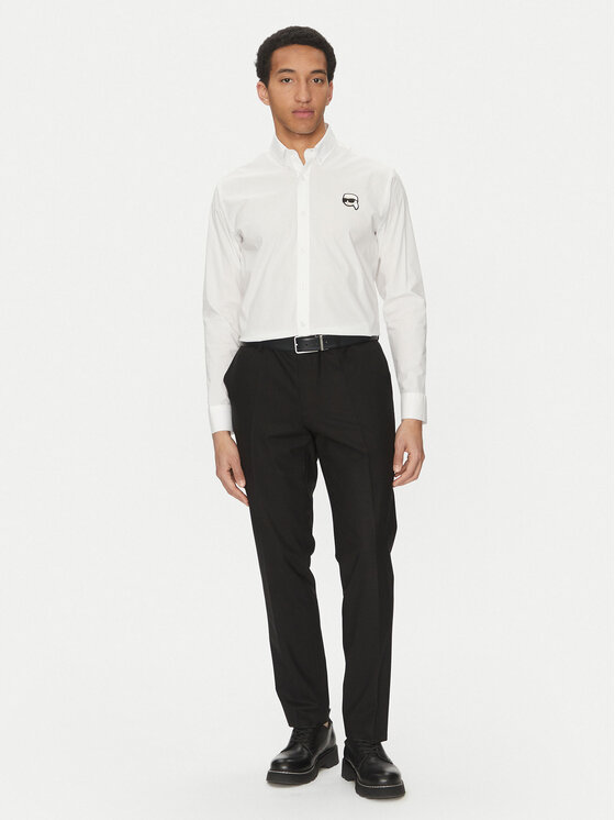 KARL LAGERFELD KARL LAGERFELD Marškiniai 605911 552671 Balta Slim Fit
