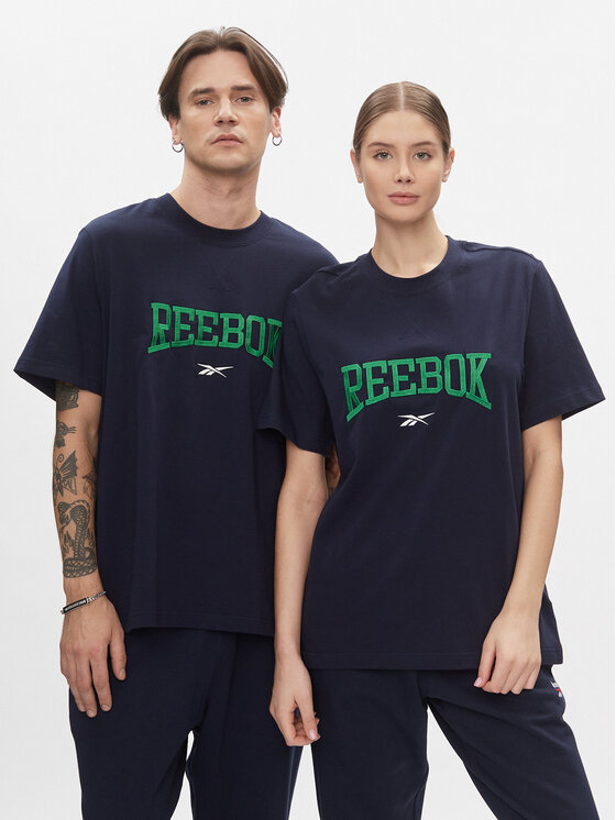 Reebok Majica Classics Varsity T-Shirt HS9182 Mornarsko Modra