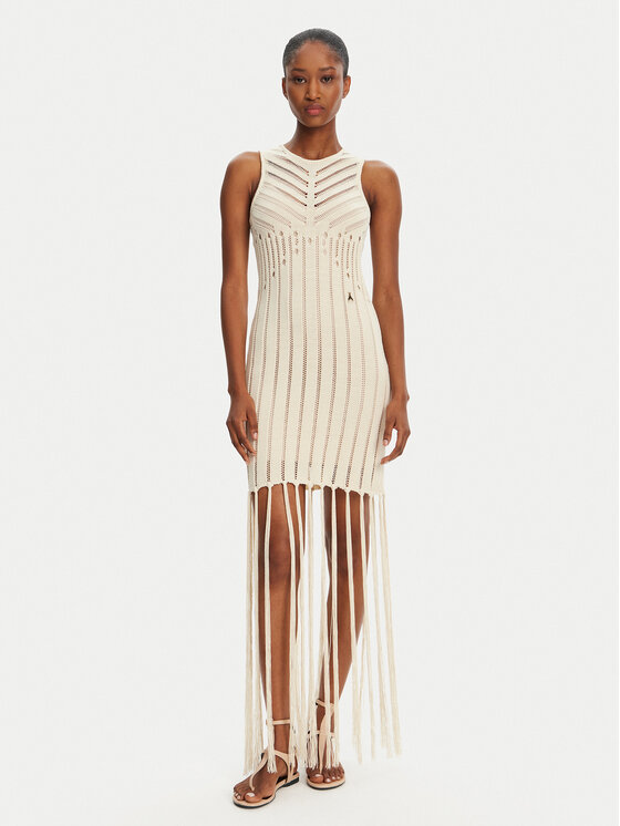 Patrizia Pepe Vestito di maglia 2A2916/K260-B823 Beige Regular Fit, taglia : I