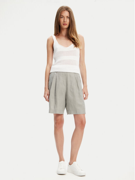 United Colors Of Benetton United Colors Of Benetton Top 1898DH018 Biały Relaxed Fit