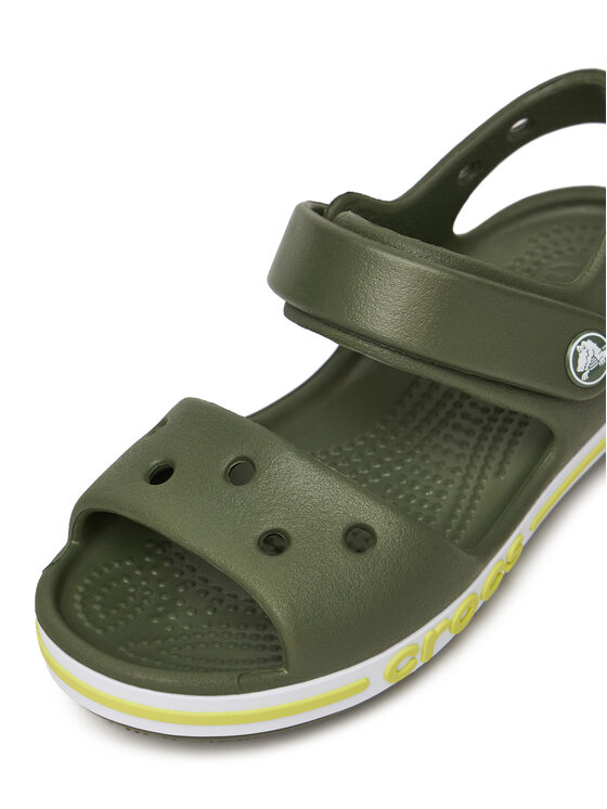 Crocs Crocs Sandały BAYABAND SANDAL K 211054-309 Zielony