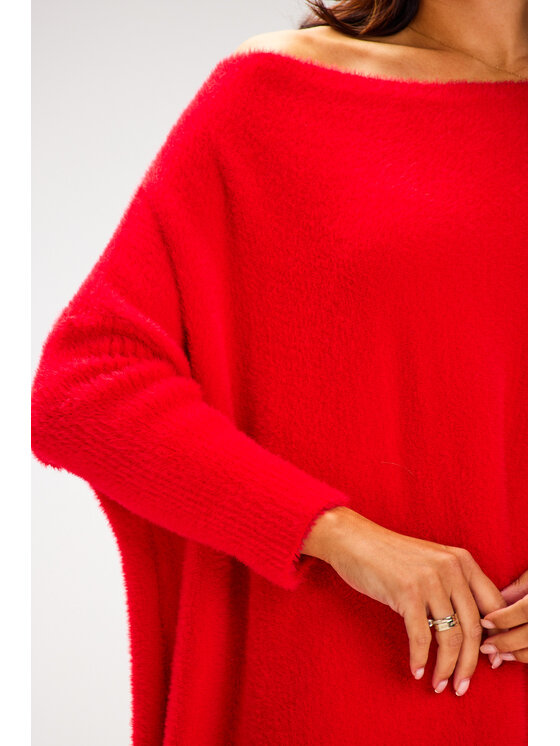 Awama Awama Maglione A618 Rosso Basic Fit