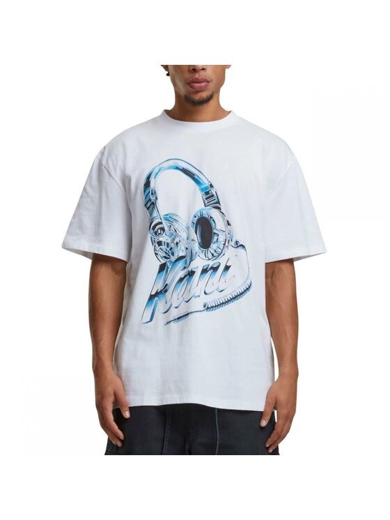 Karl Kani Karl Kani T-shirt HEADPHONE PRINT T-SHIRT Bianco Regular Fit