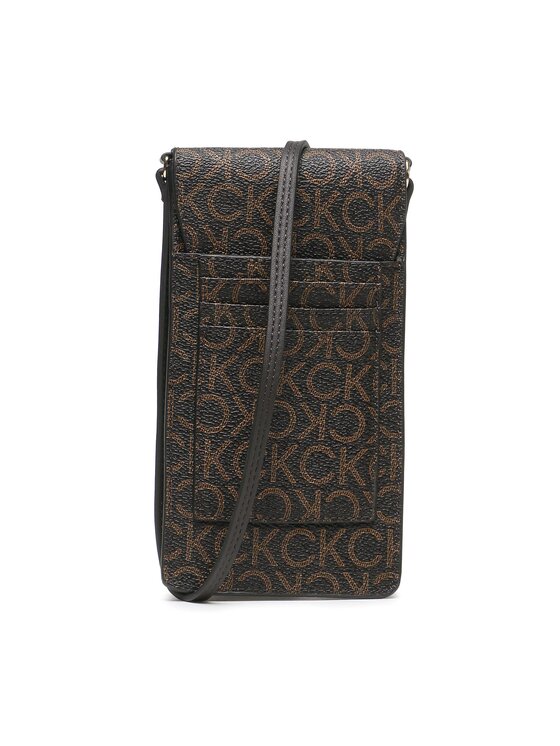 Calvin Klein Calvin Klein Калъф за телефон Ck Must Phone Pouch Xbody-Mono K60K611323 Кафяв