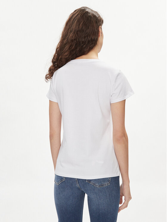 Liu Jo Liu Jo T-krekls VA4105 JS003 Balts Regular Fit