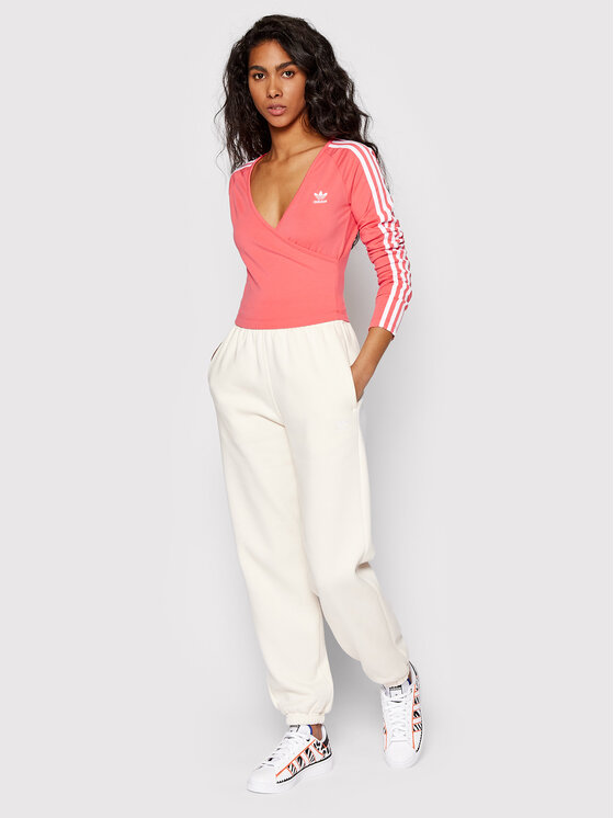 Blusa adicolor Classics HC2050 Rosa Slim Fit