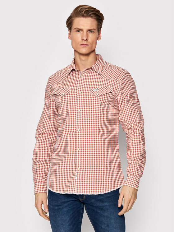Wrangler Wrangler Koszula Ls Western W5C2CIR11 112146107 Czerwony Regular Fit