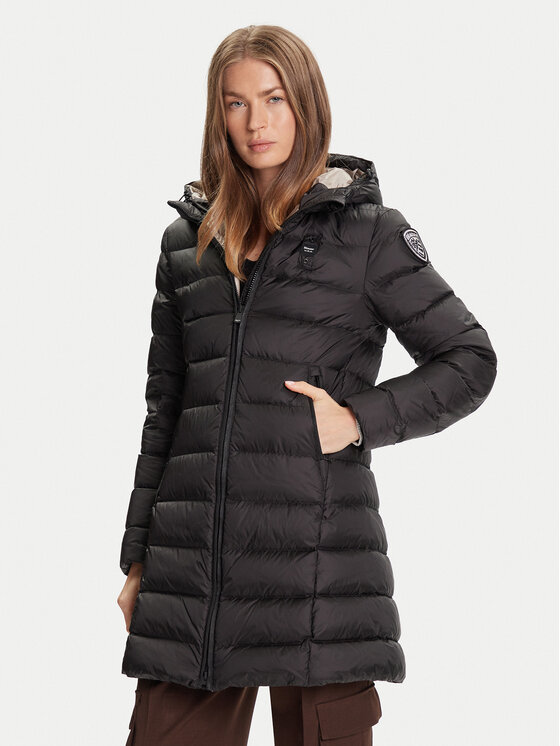 Blauer Blauer Zimní kabát 25WBLDK03102 Černá Regular Fit
