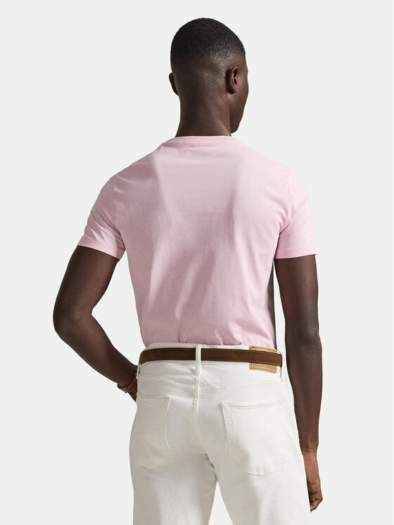 Polo Ralph Lauren Polo Ralph Lauren T-Shirt 710671438520 Różowy Custom Slim Fit