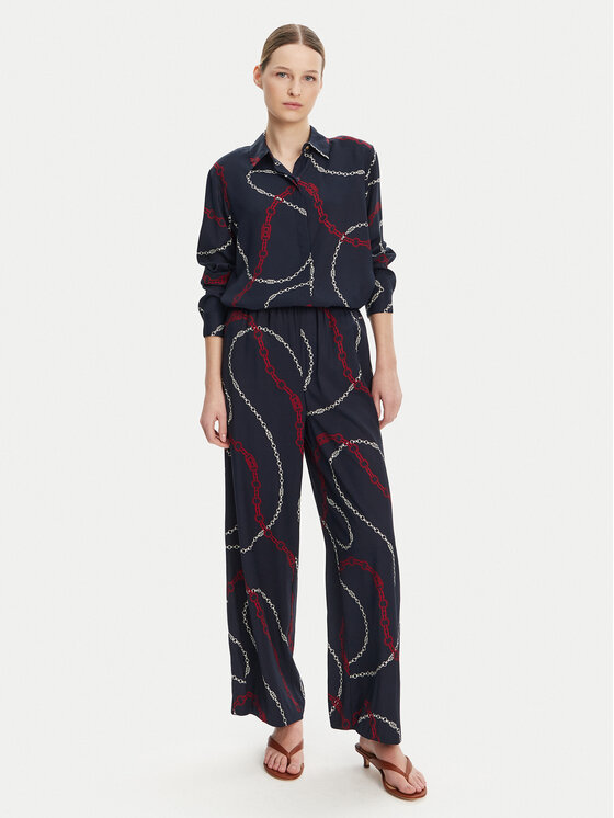 Tommy Hilfiger Tommy Hilfiger Cămașă WW0WW44045 Bleumarin Relaxed Fit